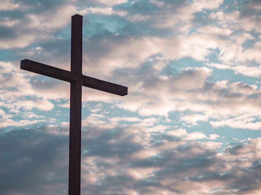 Cross against sky